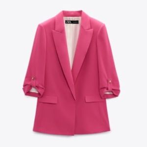 NWT Zara Barbie Pink Blazer